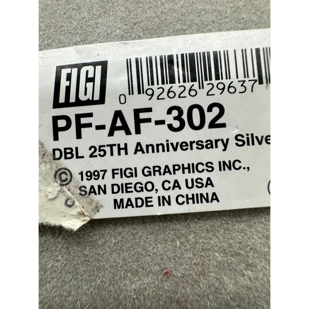Figi Graphics Double Photo Frame 25th Anniversary Wedding Vintage Silver 8.5x6.5
